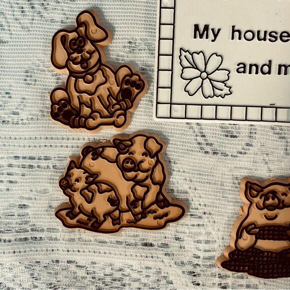 Barnyard Animal Unpainted Pieces NWOT Acrylic Craft Project Kids Craft - Picture 3 of 8